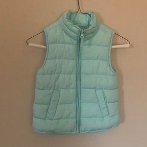 Girls Puffer Vest 5/6 (teal)